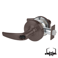 Schlage ND50-JD-ATH Athens lever entrance lock, 613 oil-rubbed bronze, cylindrical FSIC less core