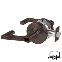 Schlage ND50-JD-LON 613 entrance/office cylindrical lock with Longitude lever, dark bronze finish, less core