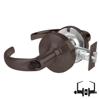 Schlage ND53-JD-SPA entrance lockset, Sparta lever, oil-rubbed bronze 613, less core