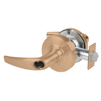 Schlage ND70BD-ATH 612 classroom cylindrical lock with Athens lever, satin bronze finish, SFIC prep