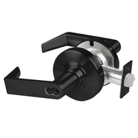 Schlage ND70JD-RHO-622 classroom cylindrical lock, matte black Rhodes lever, FSIC less core