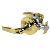 Schlage ND80PD-ATH 605 storeroom cylindrical lock, bright brass Athens lever with keyed cylinder