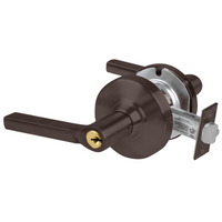 Schlage ND80PD-LAT storeroom lock, Latitude lever, 613 oil-rubbed bronze cylindrical lockset with key cylinder