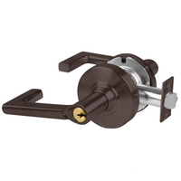Schlage ND80PD-LON-613 storeroom cylindrical lock, dark bronze, Longitude lever with keyed cylinder