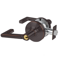 Schlage ND80PD-LON-643E storeroom lock, dark bronze cylindrical lockset with Longitude lever and keyed cylinder