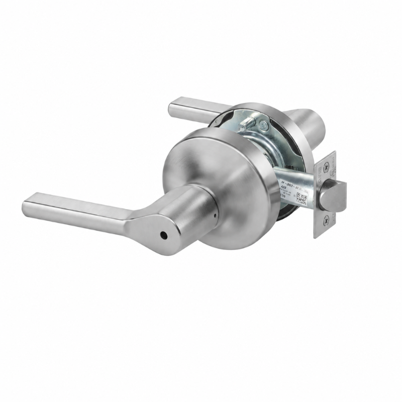 Accentra TB4702LN626 Reflections lever privacy lockset, satin chrome 626 finish with push-button lock
