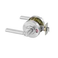 Accentra TBYPL02 626 satin chrome privacy cylindrical indicator lock, Reflections TB lever, red/green icon indicator