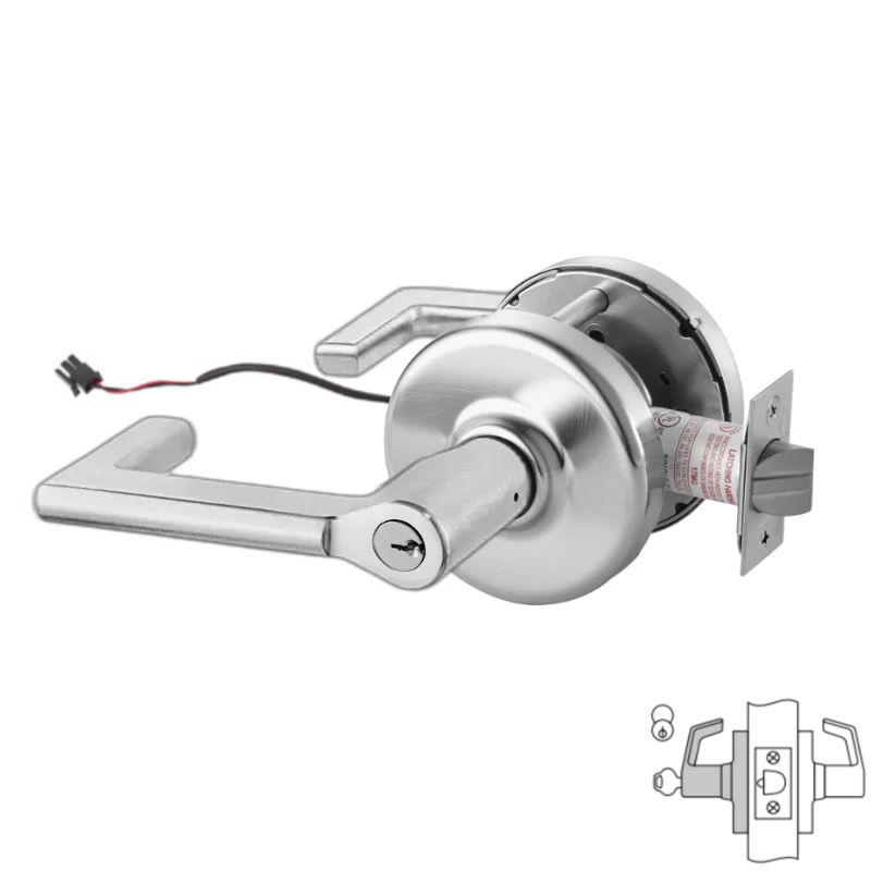 Corbin Russwin CLX33905-124D Electrified Cylindrical Lever Lockset, Fa
