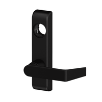 Von Duprin 360L-06 SPBLK black classroom lever trim with cylinder cutout for 33A/35A exit devices, less cylinder