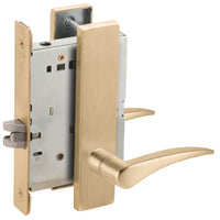 Schlage L9010-12L Passage Latch Mortise Lock, 12 Lever, L Escutcheon