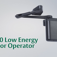 Norton 5845 x NPB ADAEZ Pro Complete Door Operator, Hardwire Kit, 2 Narrow Push Buttons, Pull Side & Regular Arm Black, 2 Covers Aluminum, Black