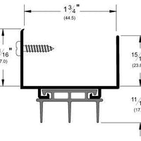 Pemko 2173AV Door Shoe Drawing
