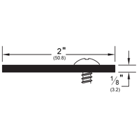 Pemko 357SS84 Overlapping Astragal dimensions