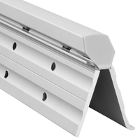 Pemko CFM83HD1HT Continuous Geared Hinge Full-Mortise Heavy Duty Hospital Tip Clear Anodized Fire Rated