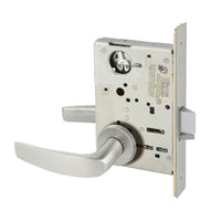 Sargent LC-8204-LNB-US32D Storeroom or Closet Mortise Lock