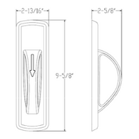 Townsteel CRX-A-76-630 Ligature Resistant Privacy Cylindrical Lock 5 Point With Arch Trim Grade 1, US32D Satin Stainless Steel