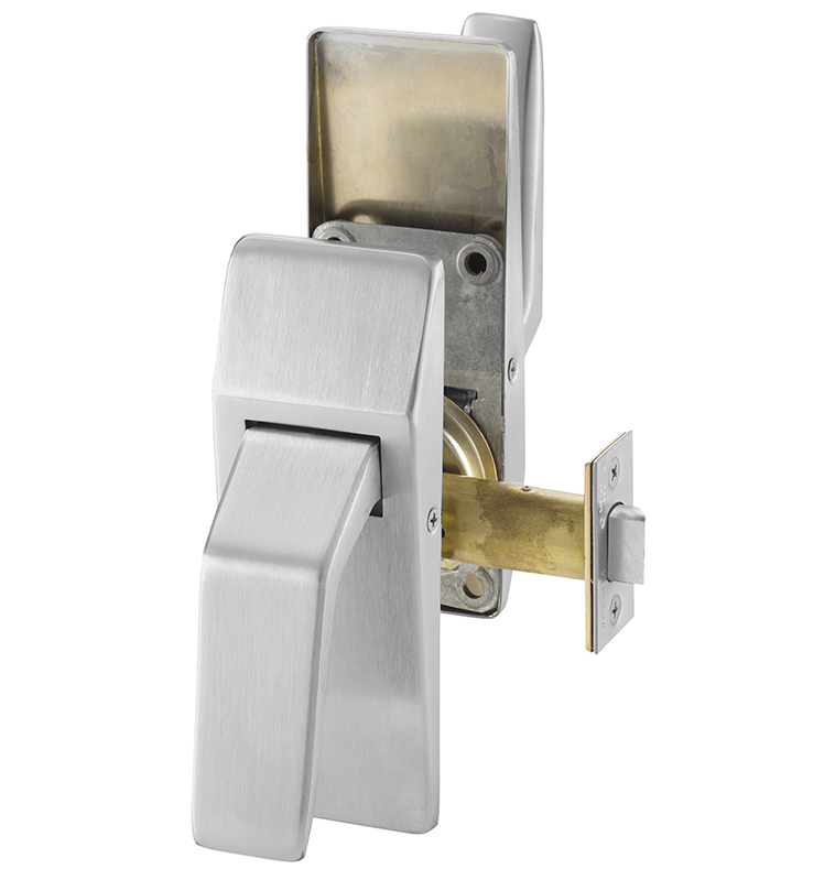 Sargent 24-115-US26D Hospital Latches for Push-Pull Doors, 2-3/4" Backset, No Push/Pull Trim, Satin Chrome Finish
