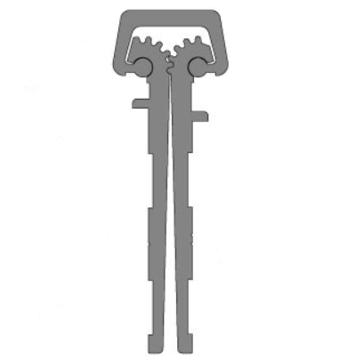 Pemko CFM83SLIHT Continuous Geared Hinge Full-Mortise Short Leaf Inset Clear Anodized Finish - 83"