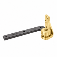 Rixson 117 1/4-LTP Bottom 3/4" Offset Pivot, Less Top Pivot, US4-606 Satin Brass