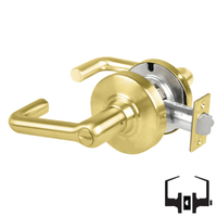 Schlage ND40S-TLR Cylindrical Privacy Lockset, Tubular Lever, Non-Keyed, Grade 1