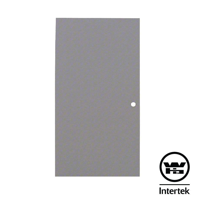 Commercial Flush Steel Door 18 Gauge 3-8 x 6-8 Steel Stiffened Rib Rockwool Core, Warnok Hershey Fire Rated - 1 3/4" Thick Door