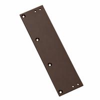Accentra (Yale) 3158 exposed-back/narrow top rail drop plate in dark bronze finish with mounting holes