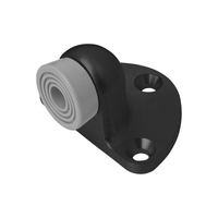 Rockwood 481 Door Stop, Solid Cast Brass with Rubber Bumper