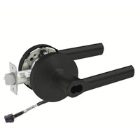 Sargent 70-RX-10XG05-LMB-24V BSP black cylindrical lock, LMB lever, request to exit, SFIC less core, 24V wiring
