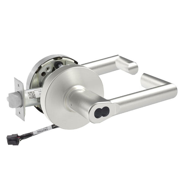 Sargent 70-RX-10XG05-LMW-12V US26D satin chrome cylindrical lever lock, Request to Exit, SFIC less core