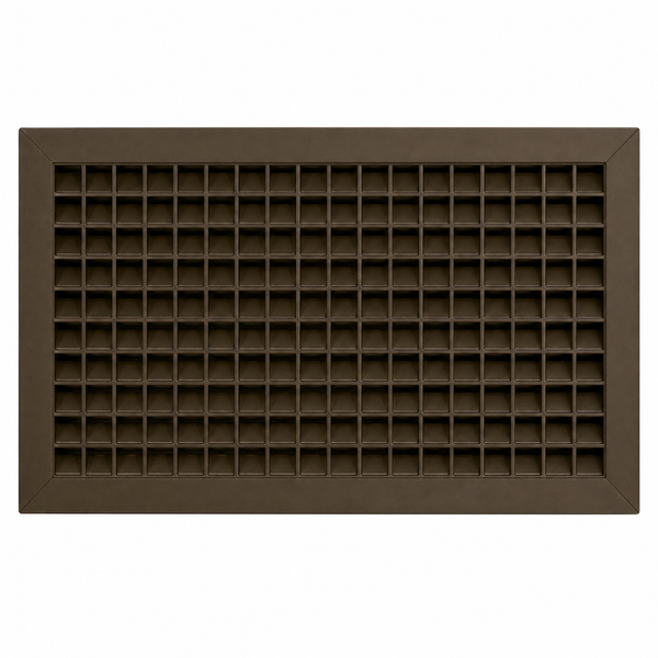 Air Louvers 1900ASG 24x12-BZ Security Door Louver Fire Rated Adjustable With Security Grille