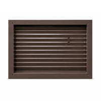 Air Louvers 1900A Fire-Rated Louver with Fusible Link Adjustable Z-Blade, CRS Mineral Bronze