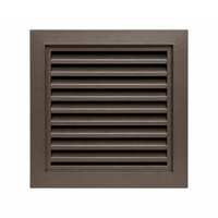 Air Louvers 800A1-BZ Metal Door Louver with Inverted "Y" Blades Self-attaching, Powder Coat Bronze Finish