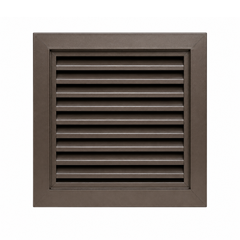 Air Louvers 800A1-BZ Metal Door Louver with Inverted "Y" Blades Self-attaching, Powder Coat Bronze Finish