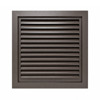 Air Louvers 800A1-BZ Metal Door Louver with Inverted "Y" Blades Self-attaching, Powder Coat Bronze Finish