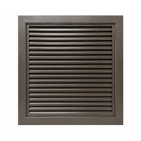 Air Louvers 800A1-BZ Metal Door Louver with Inverted "Y" Blades Self-attaching, Powder Coat Bronze Finish