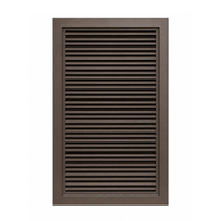 Air Louvers 800A1-BZ Metal Door Louver with Inverted "Y" Blades Self-attaching, Powder Coat Bronze Finish