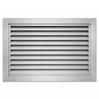 Air Louvers 800A1-SS Metal Door Louver with Inverted "Y" Blades Self-attaching, 20 gauge stainless steel, #4 finish