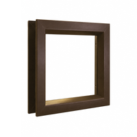 Air Louvers VLFEZ Beveled Vision Lite For 3/16'' to 1/4'' Glass, Self-Attaching, Bronze Material