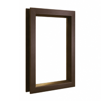 Air Louvers VLFEZ Beveled Vision Lite For 3/16'' to 1/4'' Glass, Self-Attaching, Bronze Material