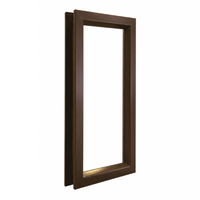 Air Louvers VLFEZ Beveled Vision Lite For 3/16'' to 1/4'' Glass, Self-Attaching, Bronze Material