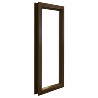 Air Louvers VLFEZ Beveled Vision Lite For 3/16'' to 1/4'' Glass, Self-Attaching, Bronze Material