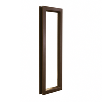Air Louvers VLFEZ Beveled Vision Lite For 3/16'' to 1/4'' Glass, Self-Attaching, Bronze Material