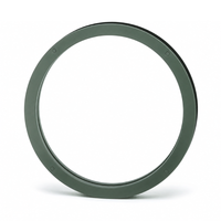 Air Louvers VLFR-B Standard Round Shape Kit, 1" Visible, For 1 3/4" Thick Doors, 18Ga, Accepts 3/16"-1/4" Glass, Mineral Bronze