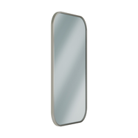 Bradley 7B1-0018360 Elvari Series frameless mirror, 18"W x 36"H, satin-edge rounded corners