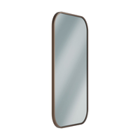 Bradley 7B1-0018360 Elvari Series frameless mirror, 18"x36", bronze (BZ) rounded-corner edge