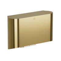 Bradley 2B4-2114900 Elvari surface mounted hand dryer in brushed brass finish with curved front