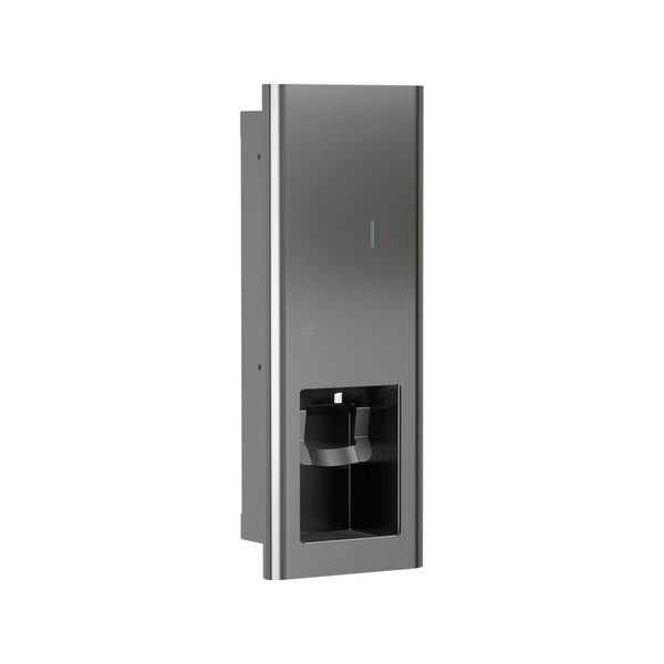 Bradley 6B1-000000 Elvari Series recessed manual liquid soap/sanitizer dispenser, stainless steel finish