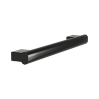 Bradley Elvari 8B1-0013600 36 inch oval grab bar in matte black finish with rectangular mounting flanges