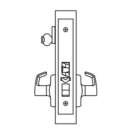 42-009 Standard Interior Mortise Lockset 