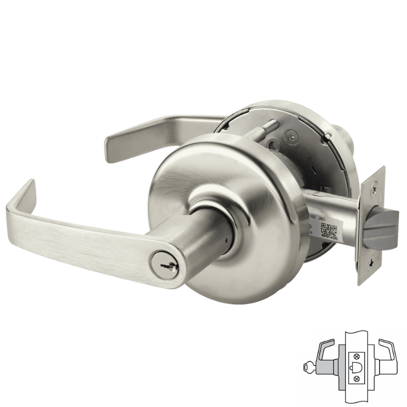 標本 RSA Atrichiana placida 18mm Corbin Russwin CLX3355-NZD Cylindrical Lock, Classroom Function, Multi